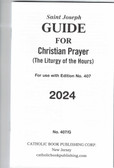 2024 Large Print St. Joseph Guide for Christian Prayer Liturgy of the Hours 407/G