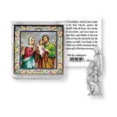 The Holy Family Pocket Statue with Holy Card in a Clear Pouch