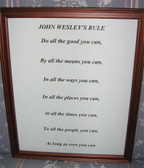 Vintage Framed Wesley's Rule