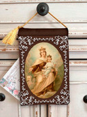 Velvet Blessing Pouch - Brown Scapular