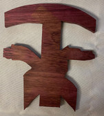 5.5" Handmade Crossed Arms Wooden Tau Wall Cross