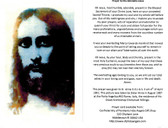 Adorable Jesus Prayer Card