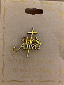 He's Alive Lapel Pin