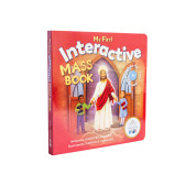 Engage children in the Mass and inspire them to love the Holy Eucharist!

Beautiful artwork and hands-on activities like wheels, flaps, and tracing invite children into the beauty of the Mass. Simple explanations and prayers of the Mass provide a deeper understanding for little ones.

Written by a Catholic mother, this sturdy, interactive board book will help Catholics teach their children about the mysteries of God’s love in the Mass. Children ages 3 and up will be delighted to have their own book at church, which will help them learn the order of the Mass, follow along with the prayers, and discover the wonders that happen at every Mass.

Age: 3 and up
Format: Board book
Pages: 21