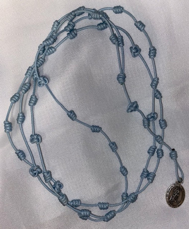 Chotki Making Hand Knotted Chotki of St. Joseph - Blue