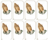 Custom Print Praying Hands Prayer Cards (Custom set of 8)