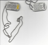 Military Religious Dog Tags--Proud Father of a U.S. Military Son 
