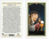 St. Pio Laminated Prayer Card “Stay with me Lord “.