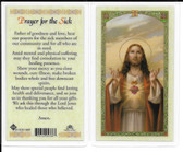 Laminated Prayer Card “Prayer for the Sick”.