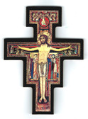 San Damiano Crucifix Magnet with Black Border