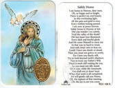 Safely Home for Deceased Person Medal Prayer Card