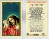 My Daily Prayer Laminated Prayer Card