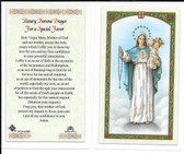 Laminated Prayer Card “Novena Prayer for a Special Favor”