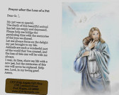 Loss Of A Pet Prayer Card