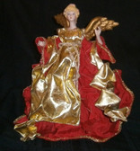 Regal Red and Gold Tree Top Angel