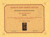 Franciscan Profession Certificate