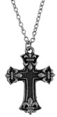 Fleur di Lis Cross Pendant