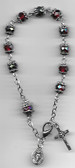 Multi-Faceted Crystal Rosary Bracelet