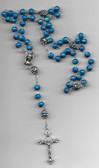 Blue Swirl Rosary