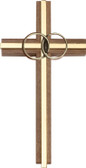 Bliss Walnut Wedding Cross