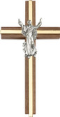 Bliss Walnut Contemporary Risen Christ Cross