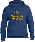 "Wonderful Adventure" Pope Saint John Paul II Heather Navy Hoodie