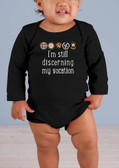 I'm Still Discerning Long-Sleeve Baby Onesie