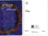 Crown Of Thorns Prayer Card