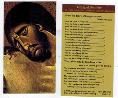 buy Litany of Humility Wallet Size Prayer card