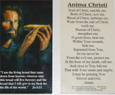 Anima Christi Prayer Card