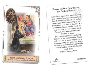 stanislaus saint prayer kostka bones broken