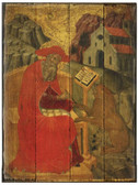 St. Jerome Rustic Wood Icon Plaque