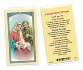 A Single Parent's Prayer Laminated Prayer Card