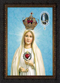 Fatima 100 Year Anniversary - Ornate Dark Framed Canvas