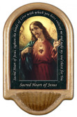 Sacred Heart of Jesus Prayer Holy Water Font