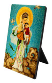 Our Lady of China Vertical Desk Plaque