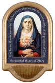 Sorrowful Mother Prayer Holy Water Font