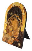 Our Lady of Vladimir Detail Arched Desk Plaque