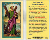 Prayers to Saint Andrew Laminated Prayer Card