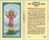 Prayer to the Beckoning Child Jesus Laminated Prayer Card