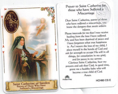 St. Catherine of Sweden Patron of Those Who Suffered Miscarriage Prayer ...