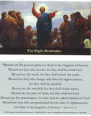 The Eight Beatitudes Prayer Card