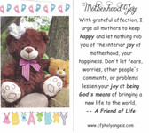 Motherhood Joy Prayer Card