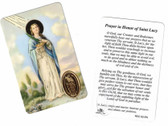 Prayer to St. Lucy Medal Card