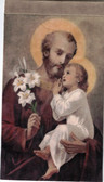 Saint Joseph with Jesus and Lily Velvet Banner