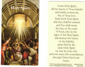 Traditional Prayer to the Holy Spirit Prayer Card 