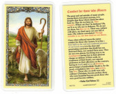 Good Shepherd Comfort for Those Who Mourn Laminated Prayer Card