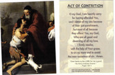 Act of Contrition large size prayer card 