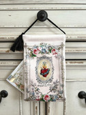 Immaculate Heart of Mary Velvet, Vintage Look Blessing Pouch