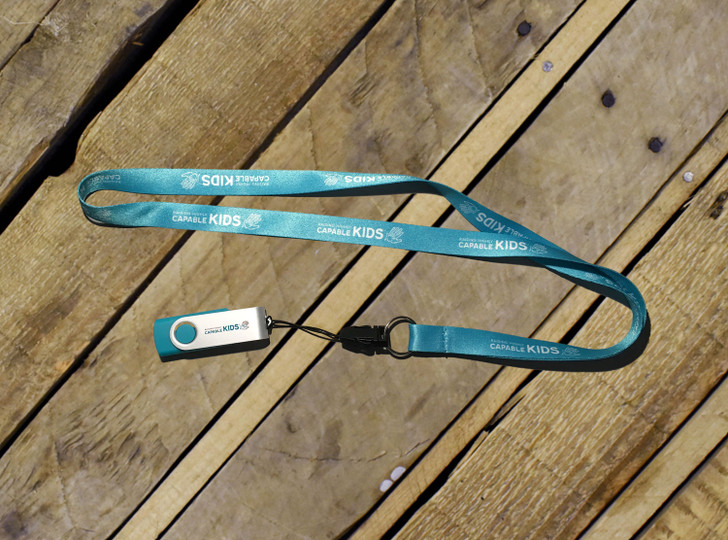 Raising Highly Capable Kids USB Flash Drive with Lanyard